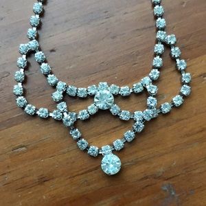Diamond Necklace Simulated Gems
